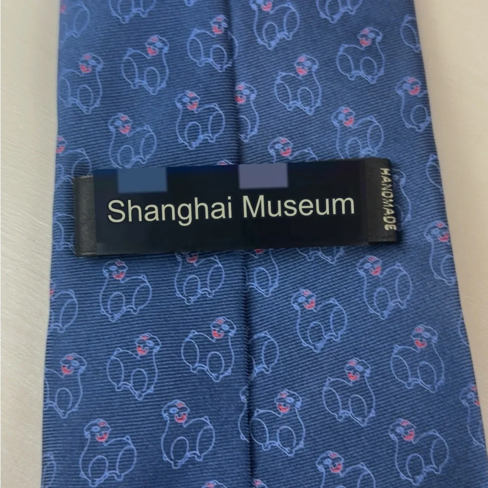 Shanghai Museum‎ Ram Print Tie